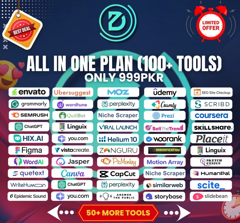 All in one Plan 100+ tools (Monthly)