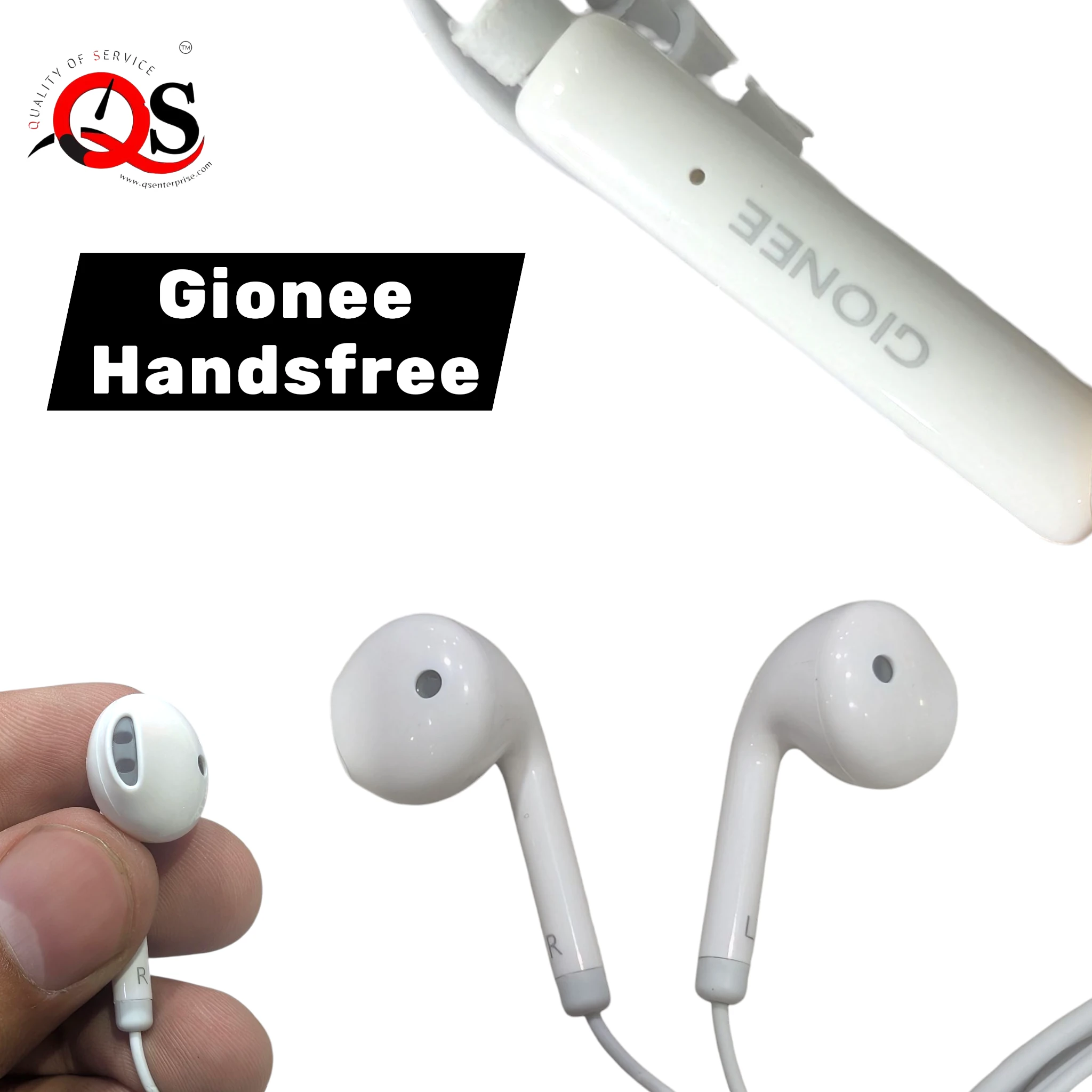 Gionee Handsfree Imported Original Deep Bass Sound Gaming Earphones Stereo Sound Sweat Proof Crystal Clear Audio Earphones 3.5mm Jack With Microphone for Calling And Songs Music