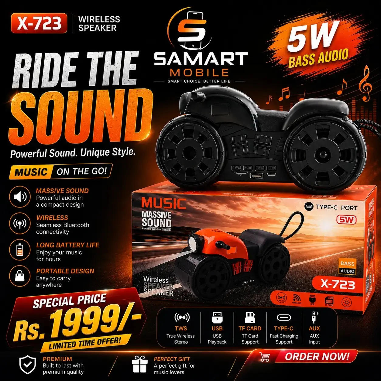 Toy Ride The Sound Bass Spekar